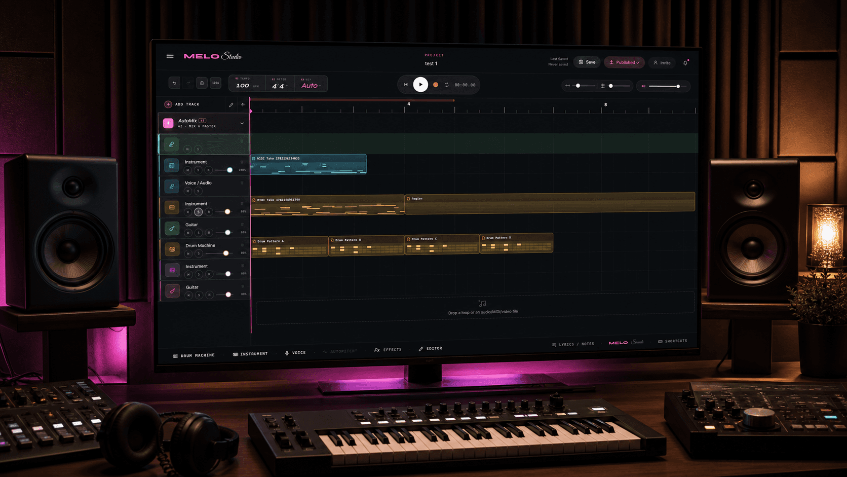 MeloStudio detail view